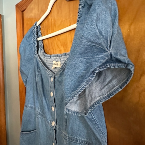 Madewell Kylie Puff Sleeve Denim Dress - Picture 2 of 4